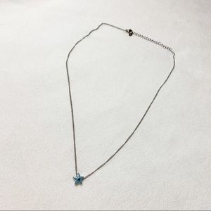 Tocara Blue Star Stainless Steel Necklace